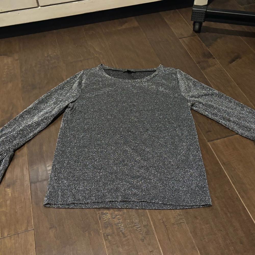 J. Crew Silver Long Sleeve Tee